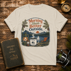 "Morning Starts Better Outside" Coffee & Campfire Graphic