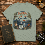 "Morning Starts Better Outside" Coffee & Campfire Graphic