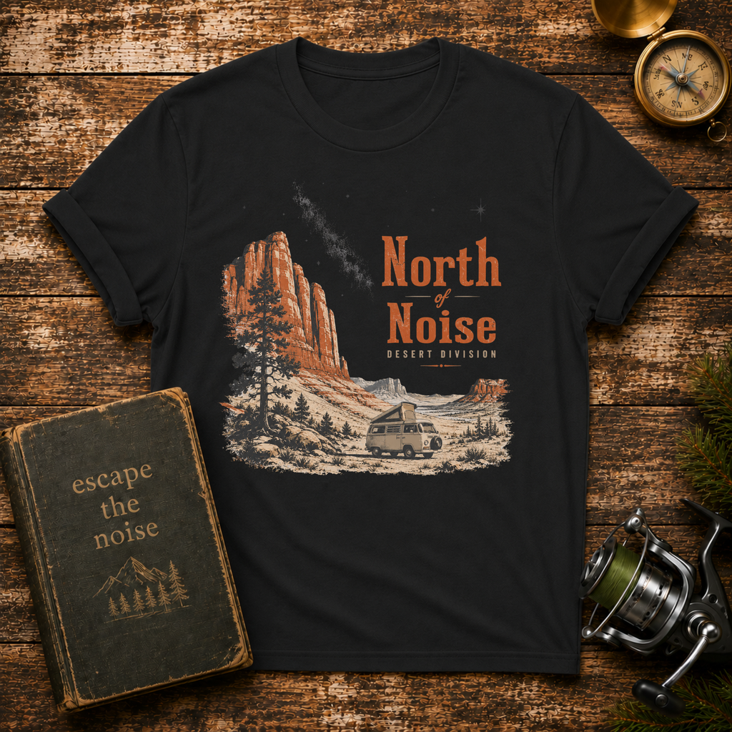 North Noise Vintage Mountain T-Shirt Desert Division
