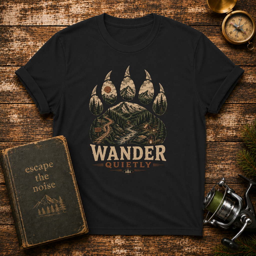 Wander Quietly Bear Paw T-Shirt