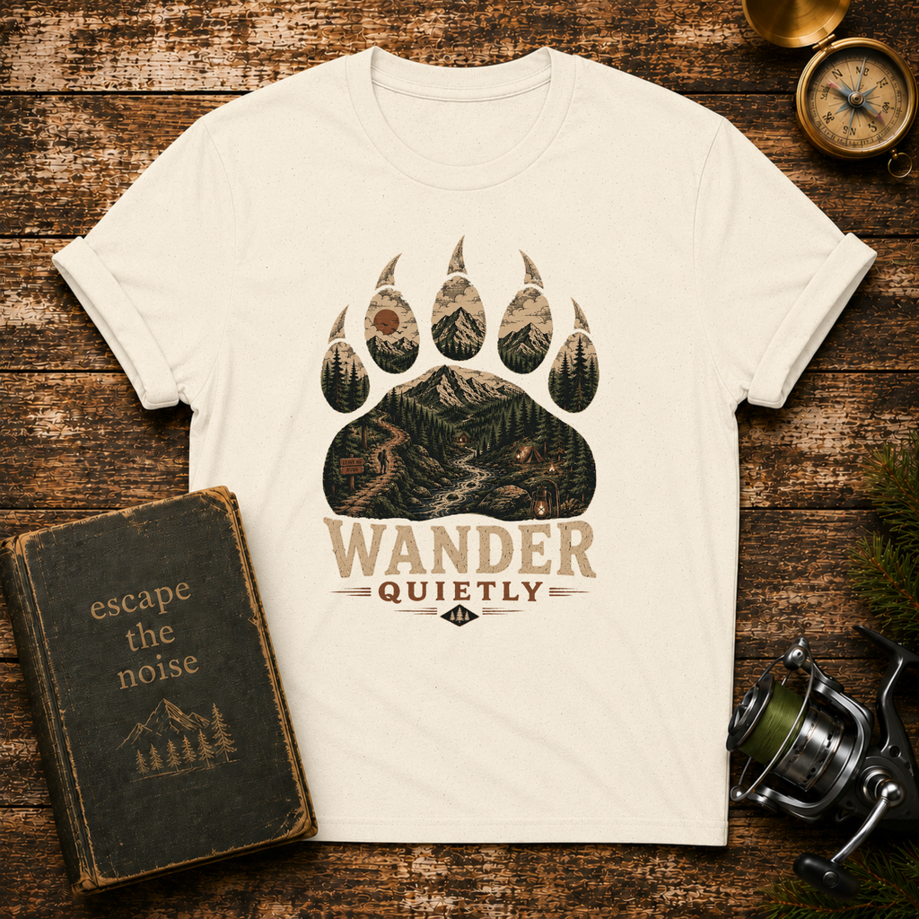 Wander Quietly Bear Paw T-Shirt