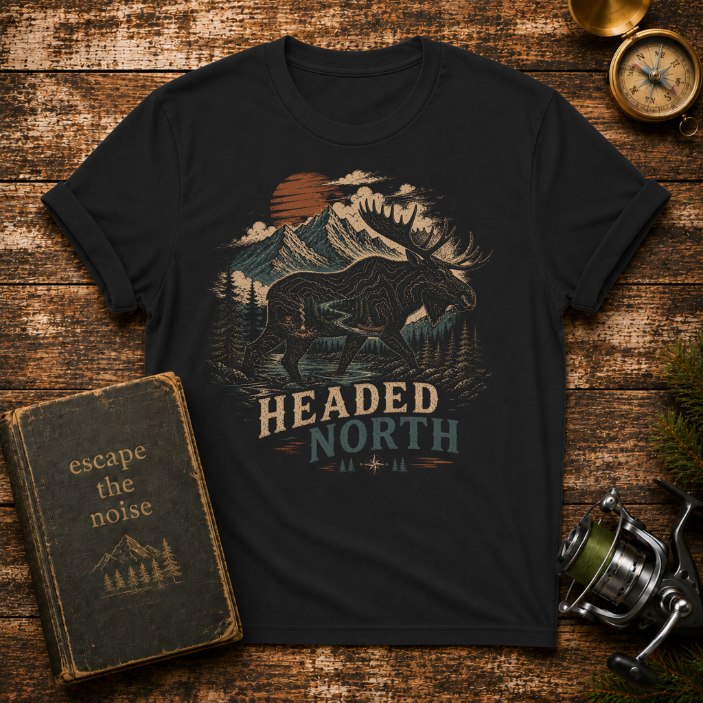 Headed North Moose T-Shirt