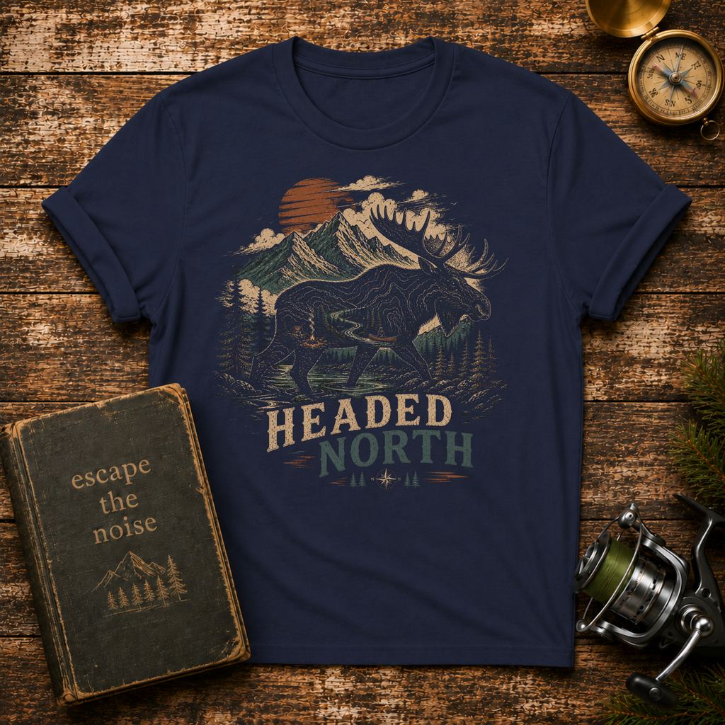 Headed North Moose T-Shirt