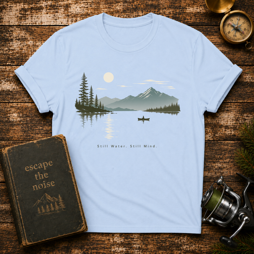 Lake Canoe, Still Water T-Shirt