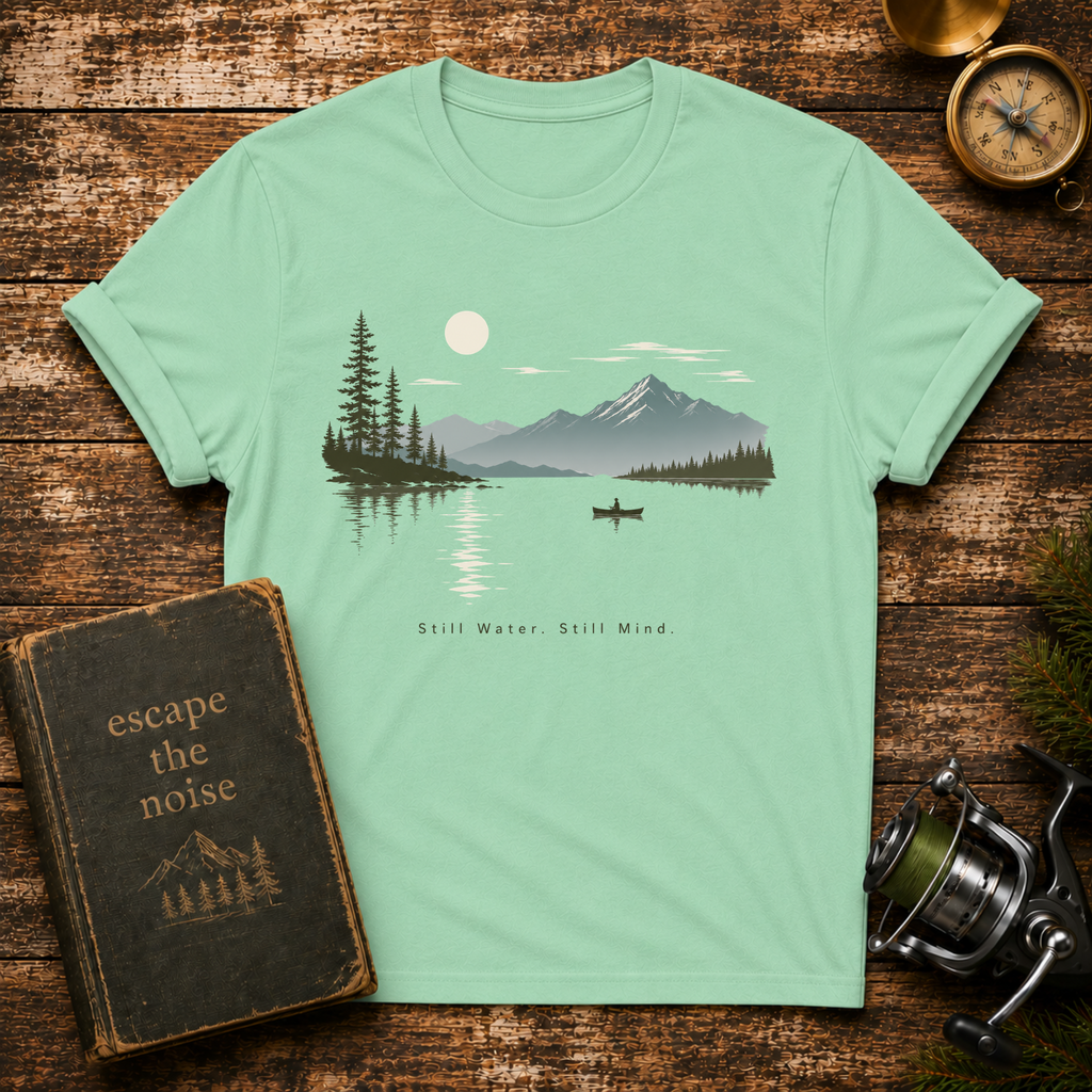 Lake Canoe, Still Water T-Shirt