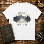 'Out Here' Moonlit Mountain Lake Nature Tee