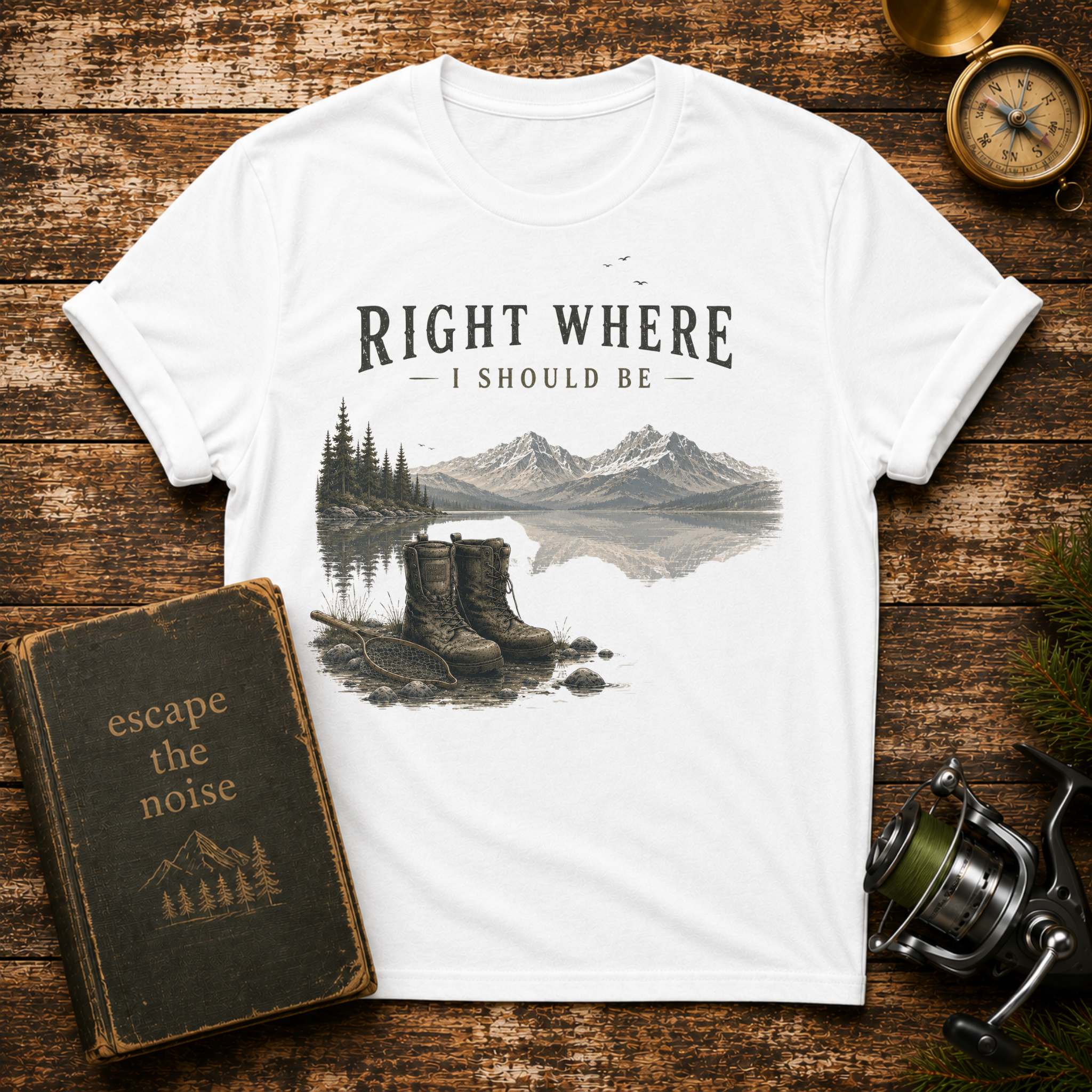 Right Where I Should Be Mountain T-Shirt