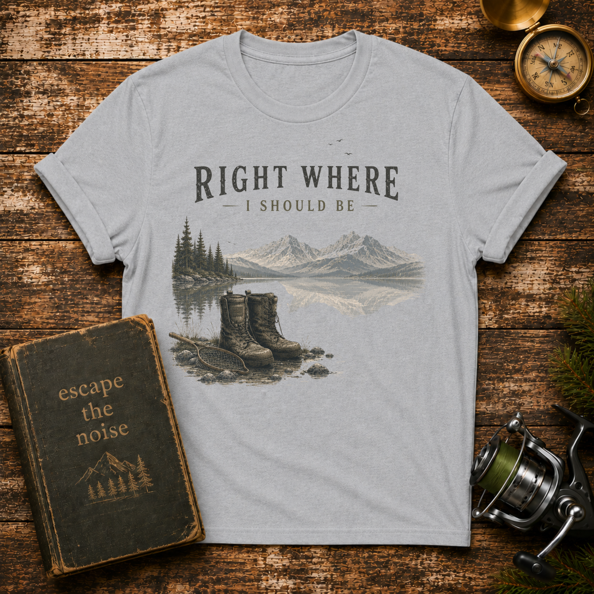 Right Where I Should Be Mountain T-Shirt
