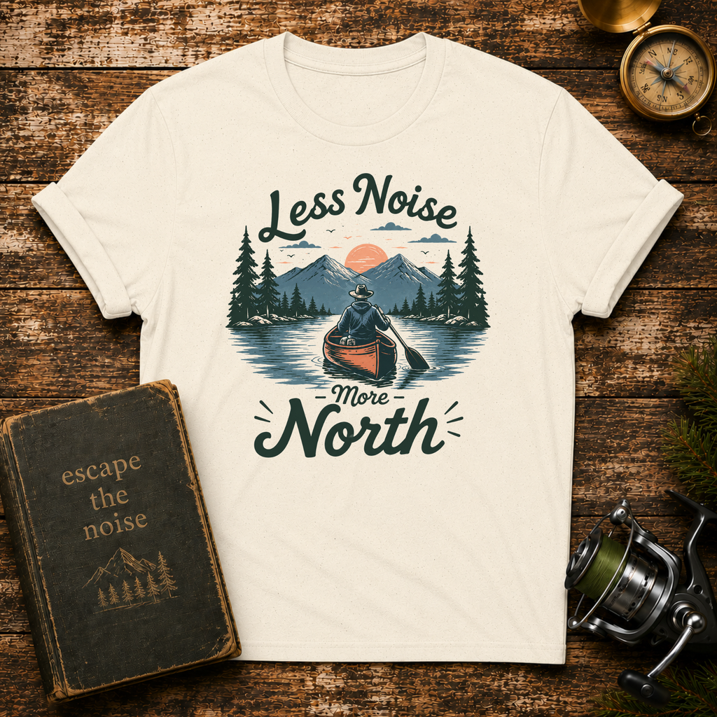 Less Noise More North Canoe T-Shirt
