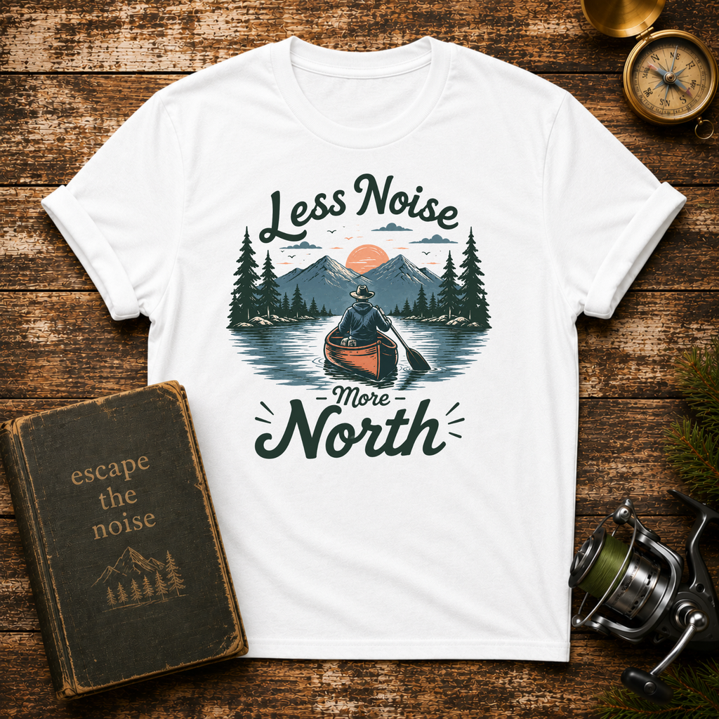 Less Noise More North Canoe T-Shirt