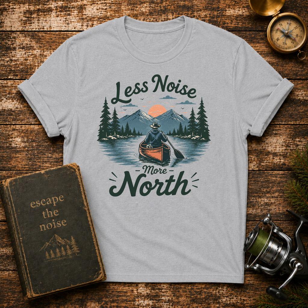 Less Noise More North Canoe T-Shirt