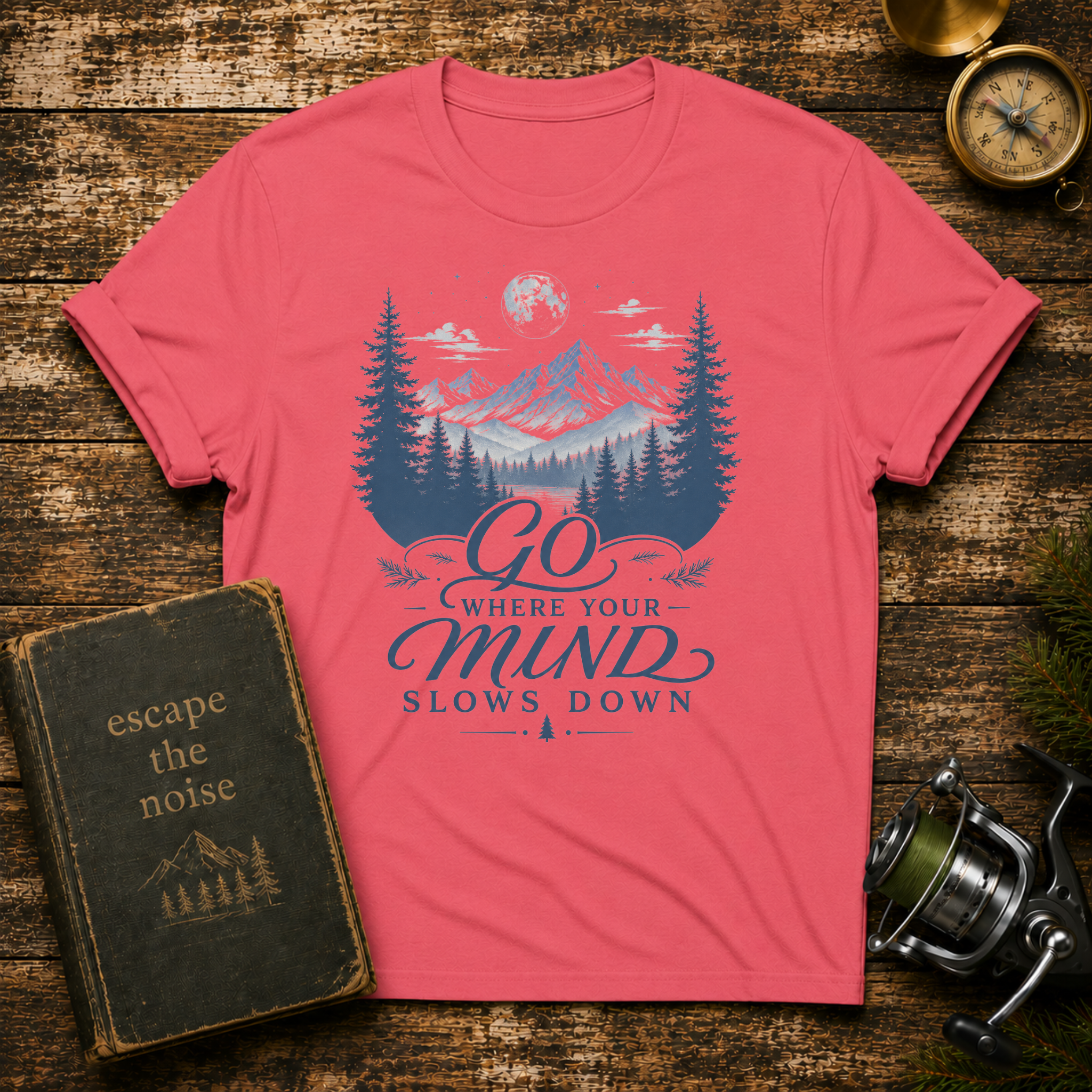 Go Where Your Mind Slows Down Graphic Tee