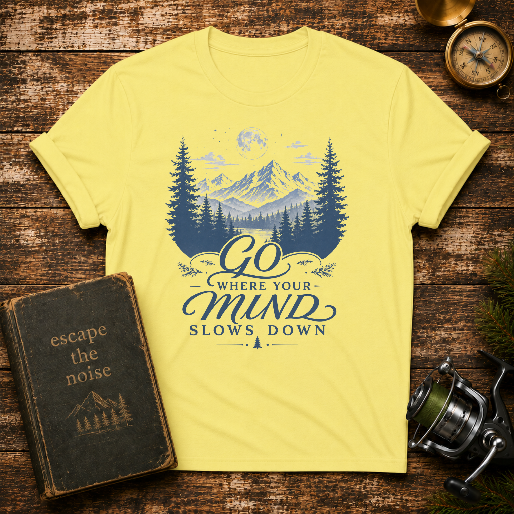 Go Where Your Mind Slows Down Graphic Tee