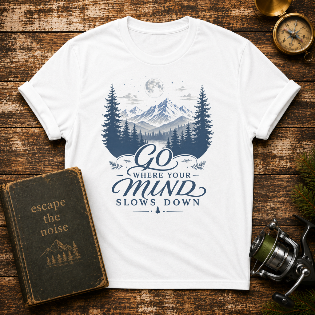 Go Where Your Mind Slows Down Graphic Tee