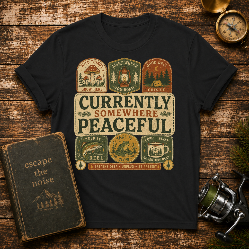 Currently Somewhere Peaceful T-Shirt