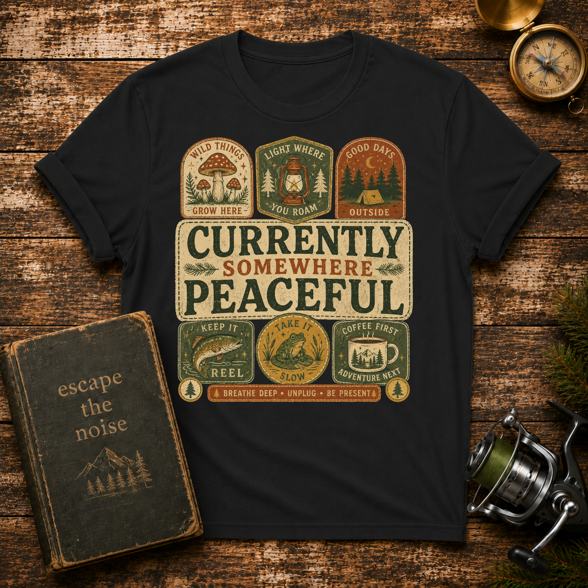 Currently Somewhere Peaceful T-Shirt