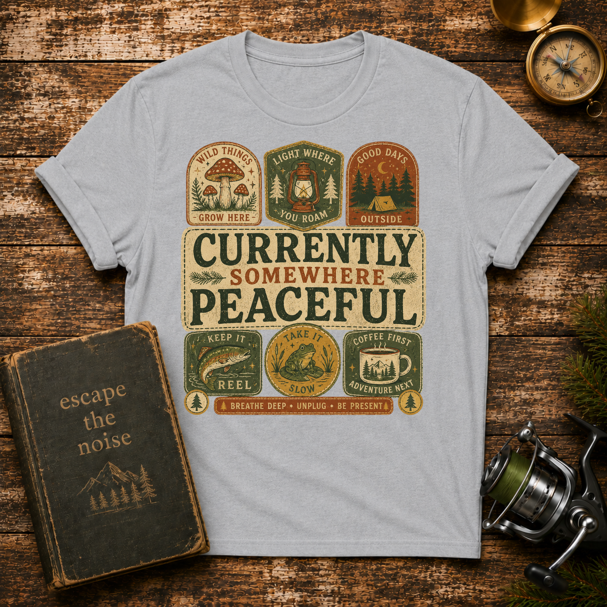 Currently Somewhere Peaceful T-Shirt