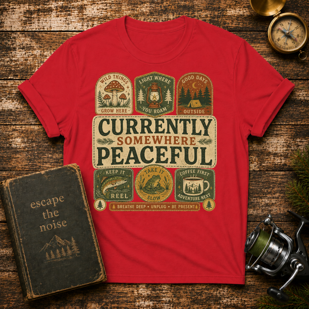 Currently Somewhere Peaceful T-Shirt