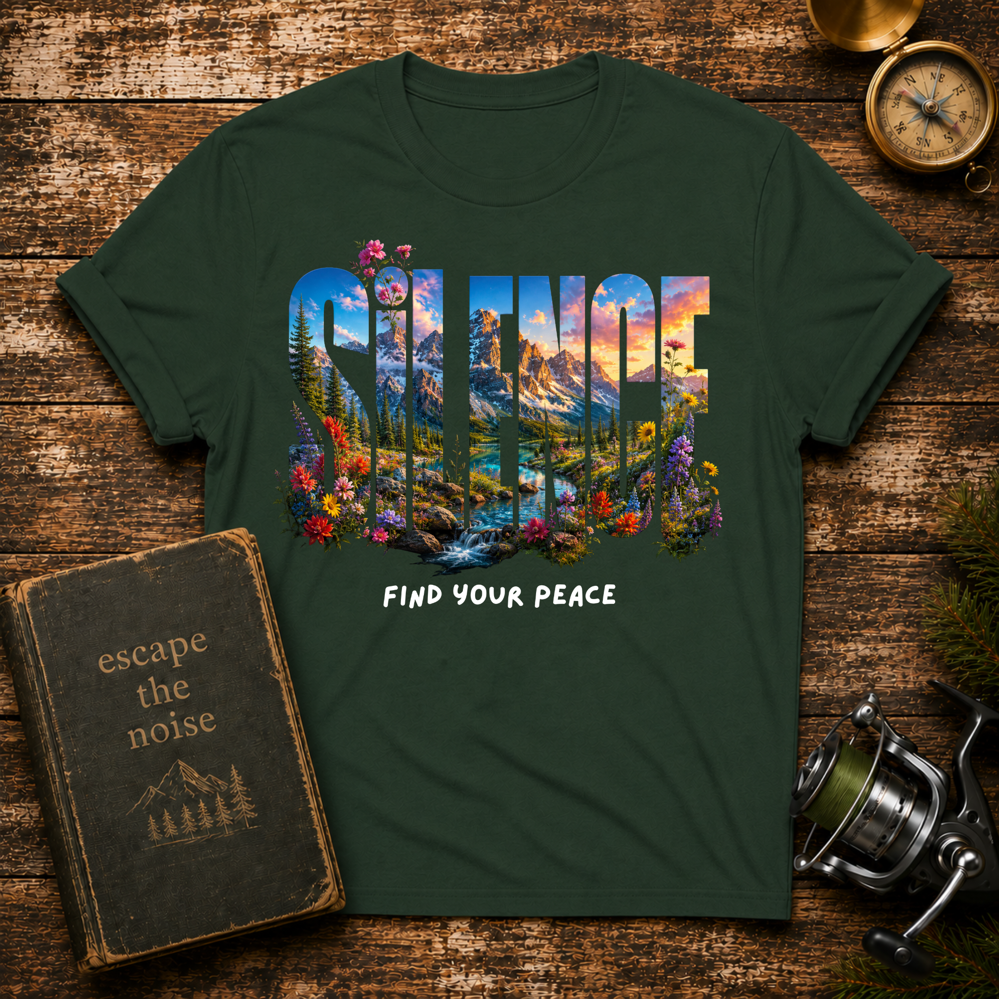 Find Your Peace Nature Graphic T-Shirt