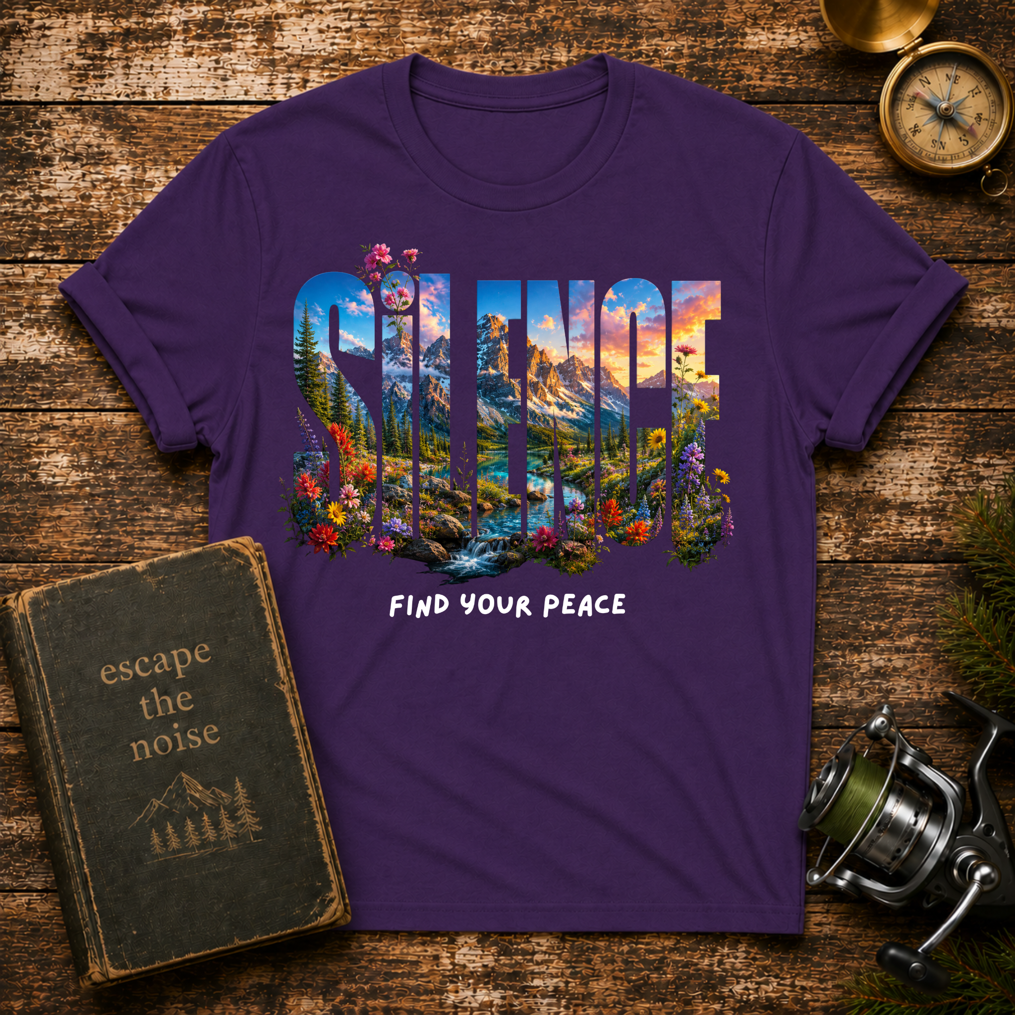 Find Your Peace Nature Graphic T-Shirt