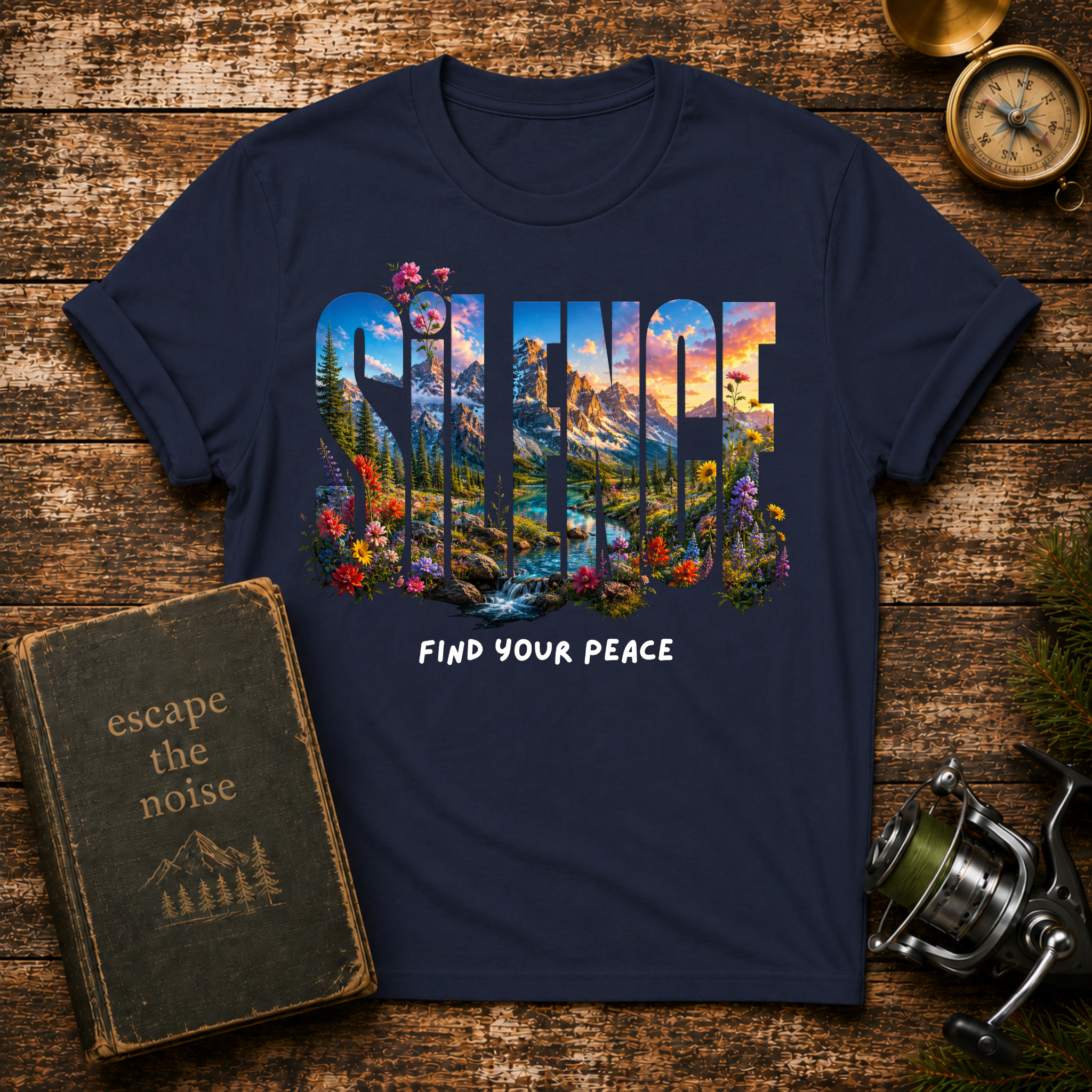 Find Your Peace Nature Graphic T-Shirt
