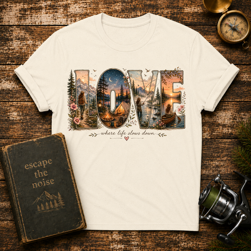 LOVE Nature Graphic T‑Shirt