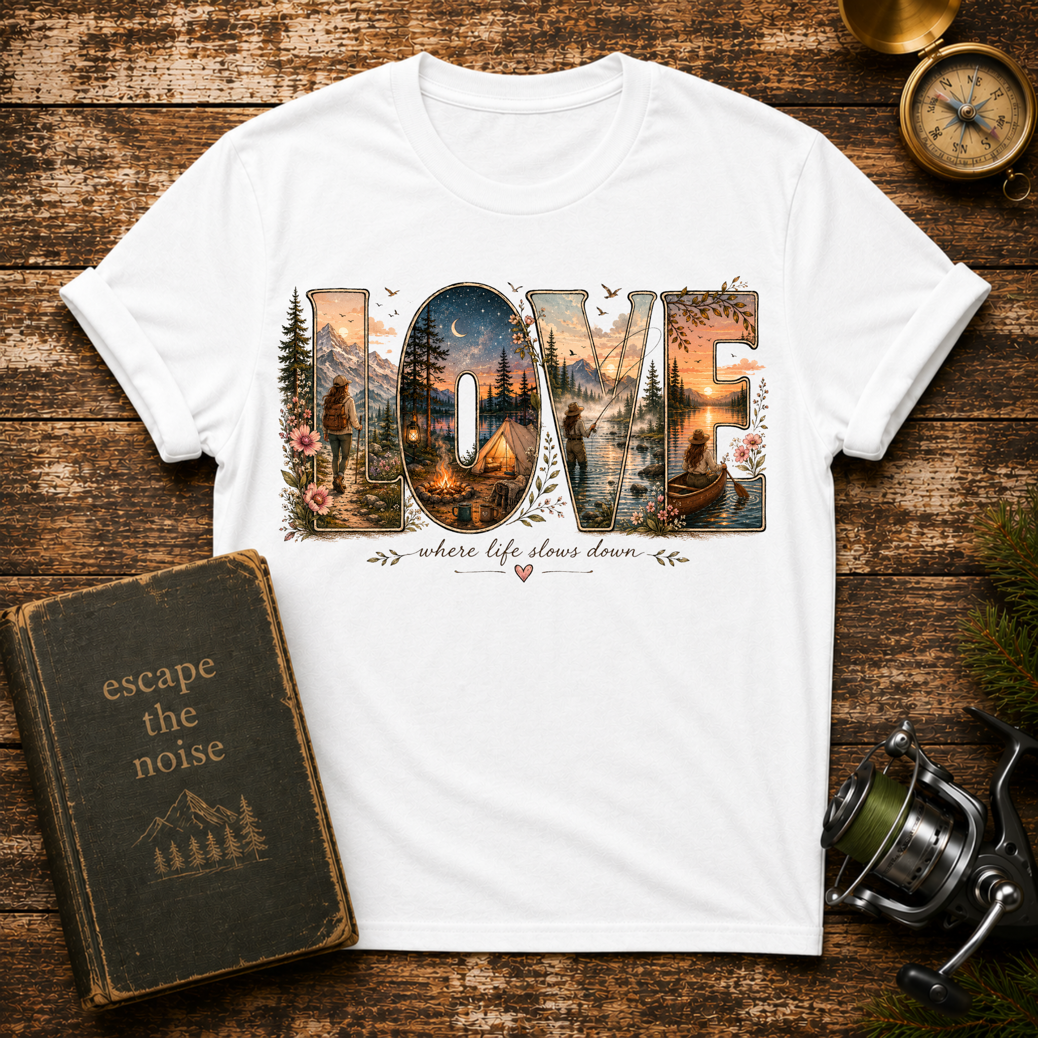 LOVE Nature Graphic T‑Shirt