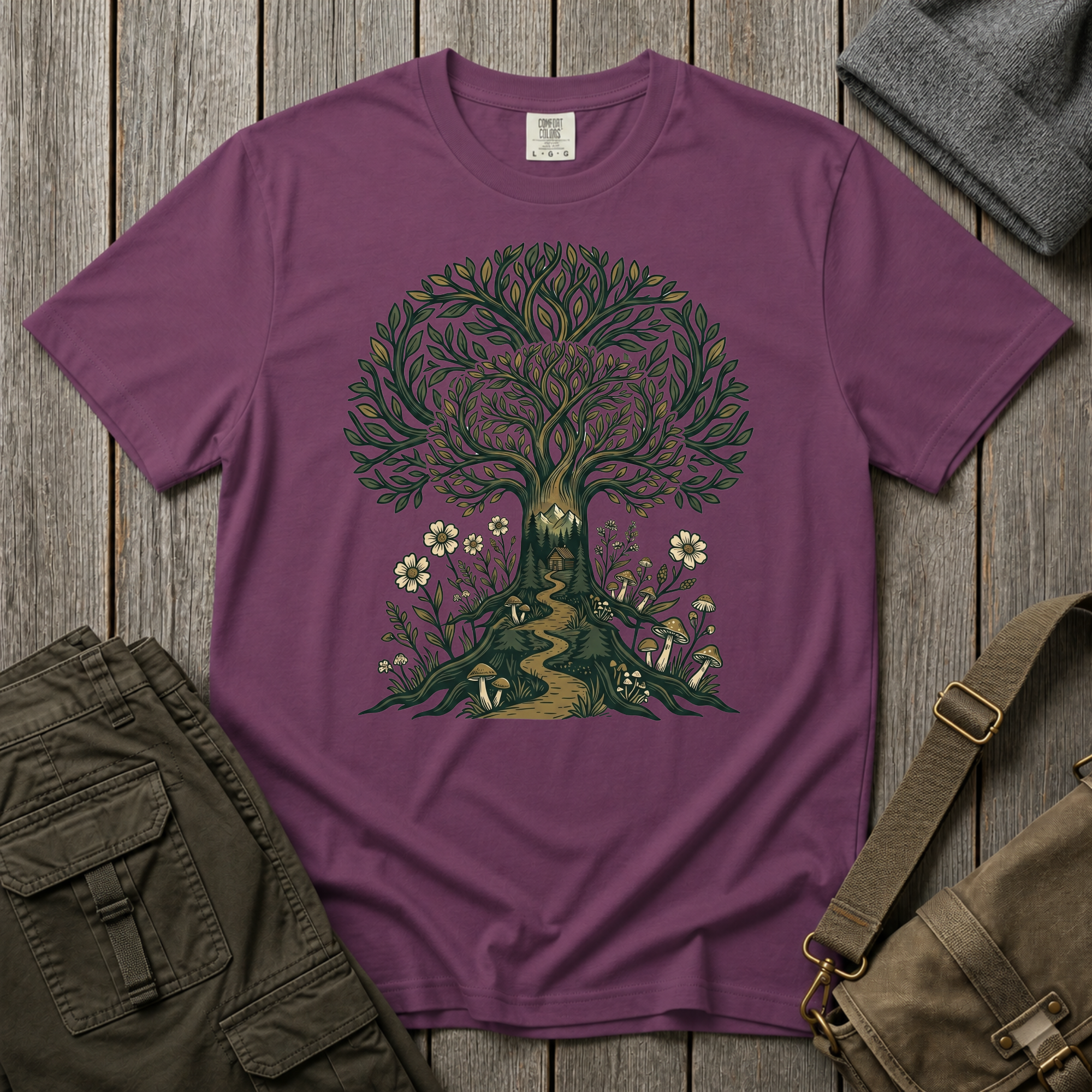 Tree of Life T-Shirt — Botanical Nature Graphic Tee