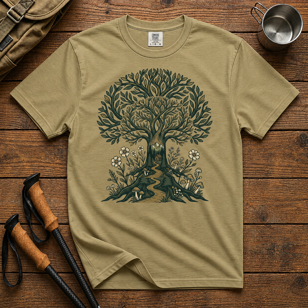 Tree of Life T-Shirt — Botanical Nature Graphic Tee