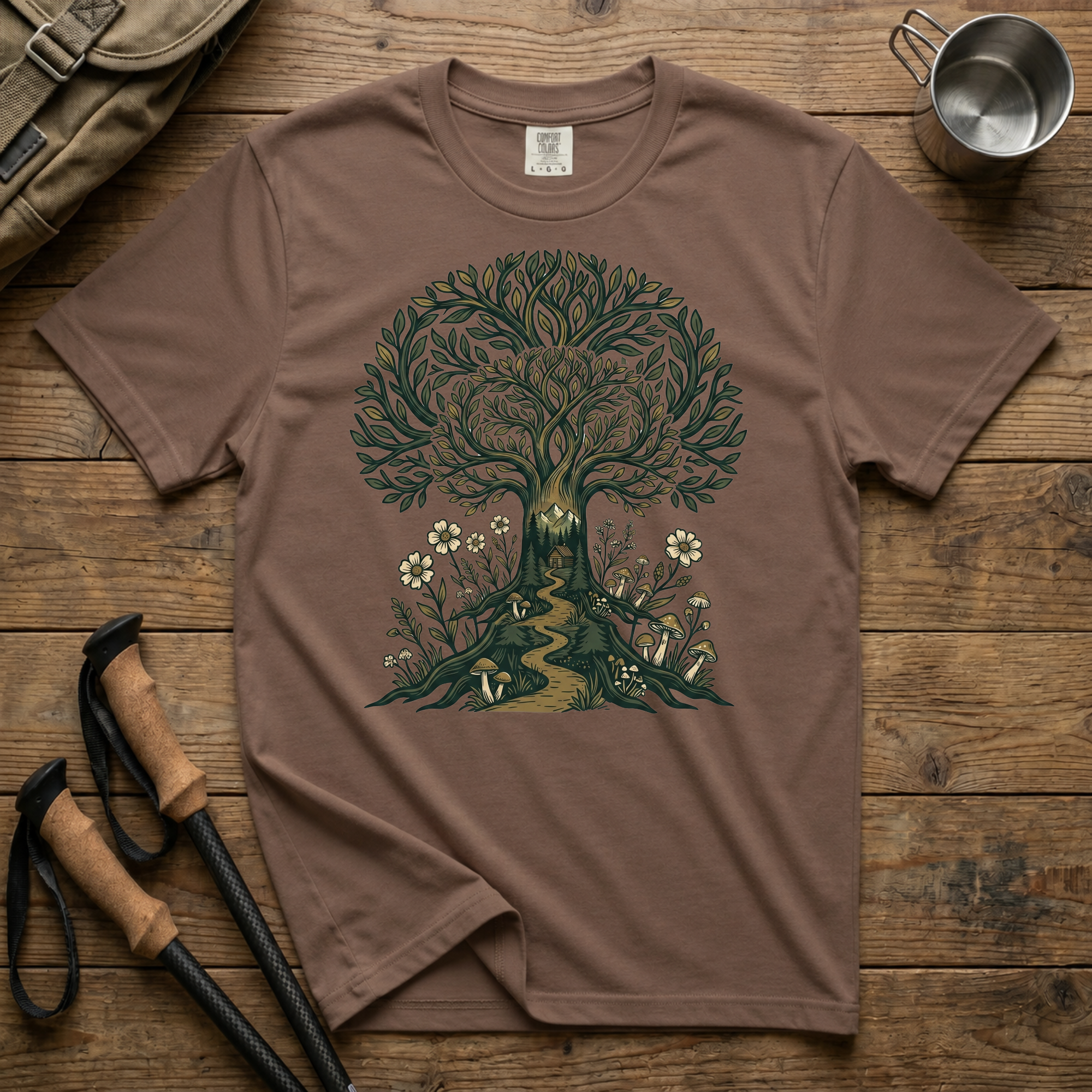 Tree of Life T-Shirt — Botanical Nature Graphic Tee
