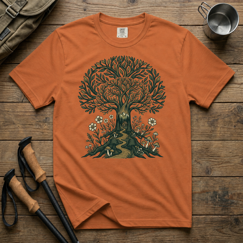 Tree of Life T-Shirt — Botanical Nature Graphic Tee
